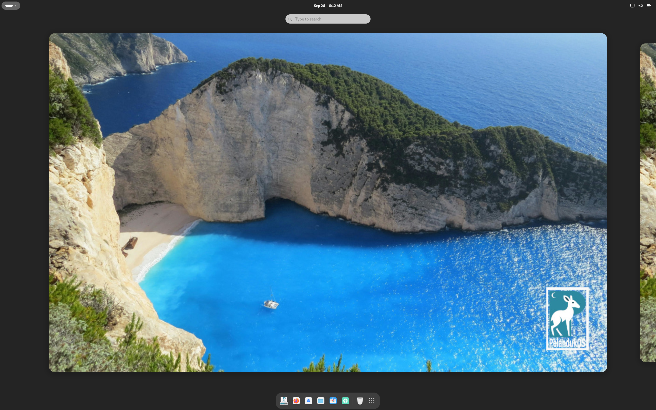 PelandukOS desktop screenshot: 2025.08.21