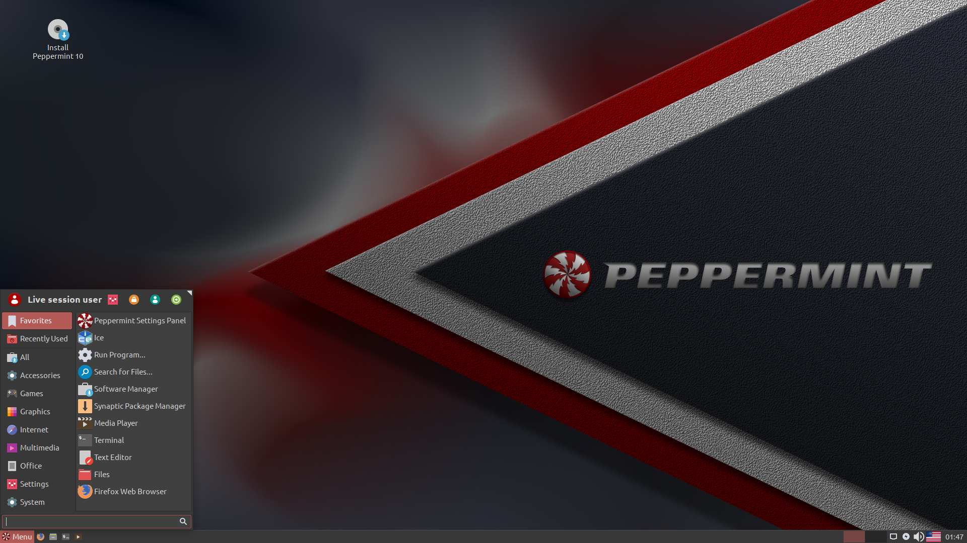 Peppermint desktop screenshot: 10