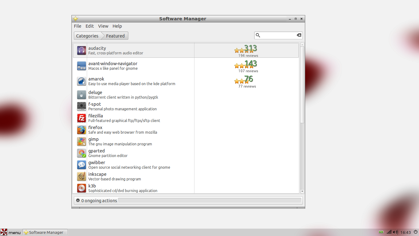 Peppermint desktop screenshot: 3 software