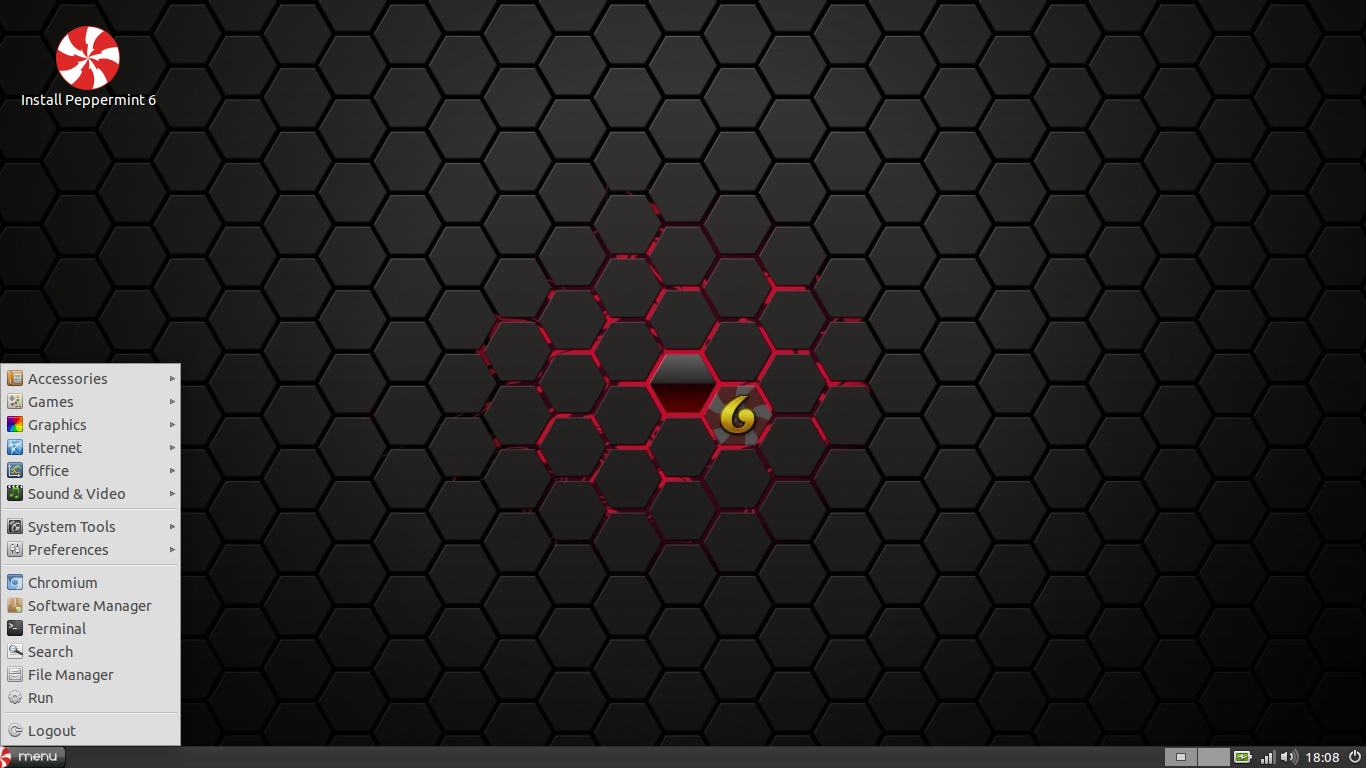 Peppermint desktop screenshot: 6