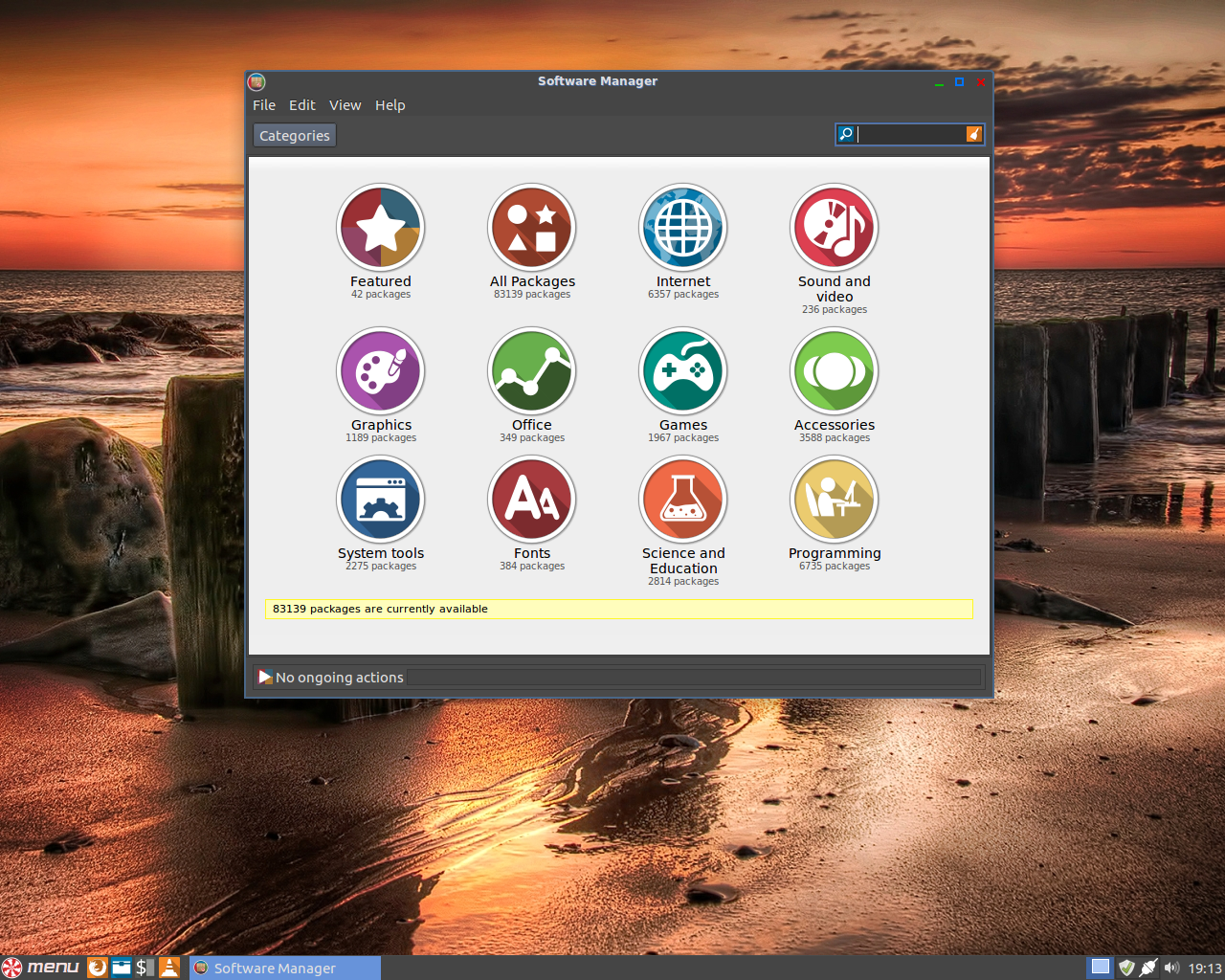 Peppermint desktop screenshot: 7 software