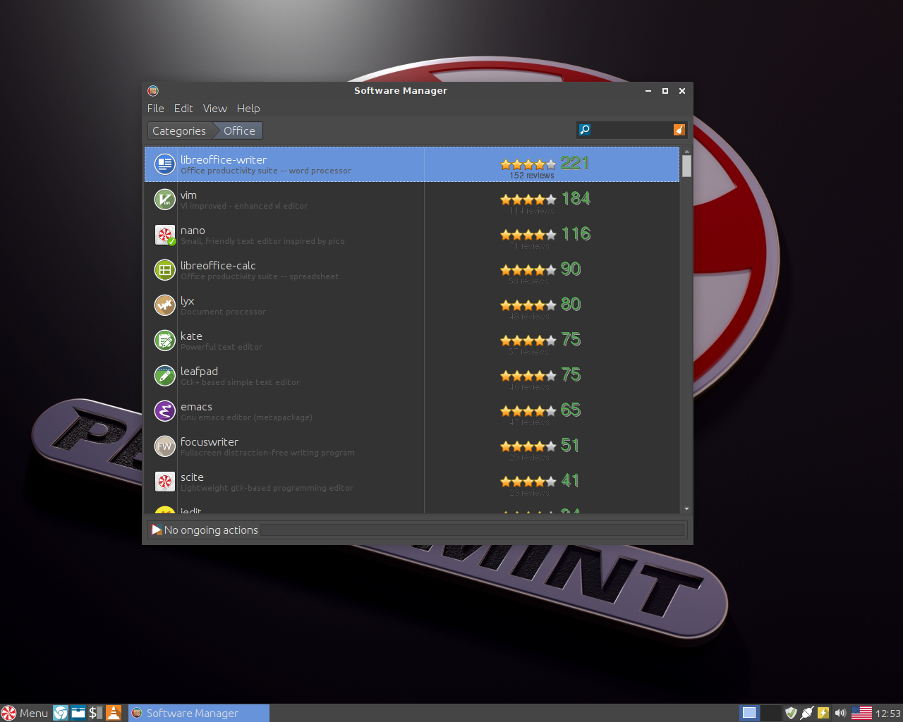 Peppermint desktop screenshot: 8 software