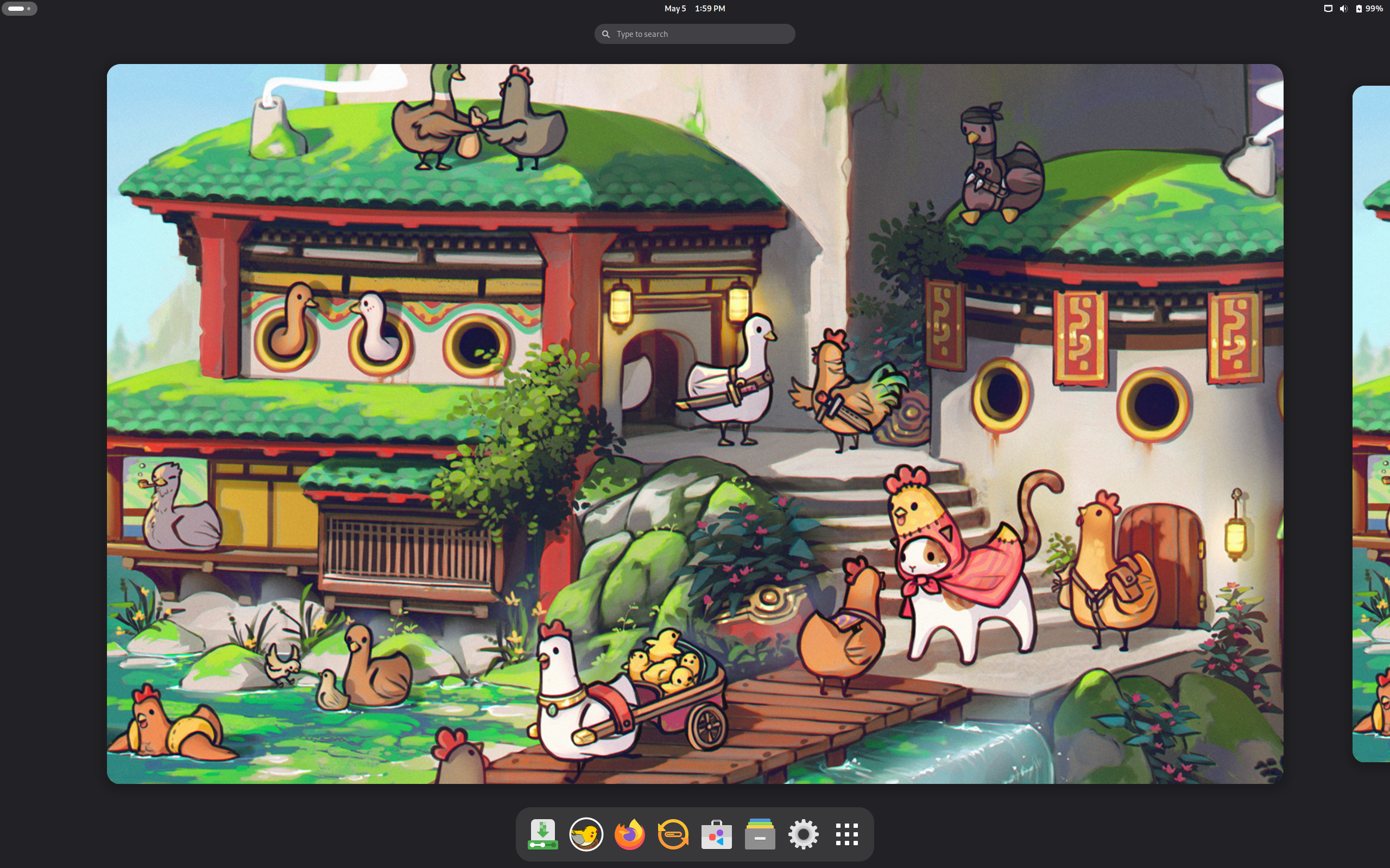 PikaOS desktop screenshot: 25.05.05