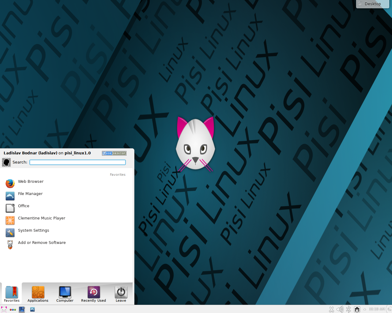 Pisi desktop screenshot: 1.1