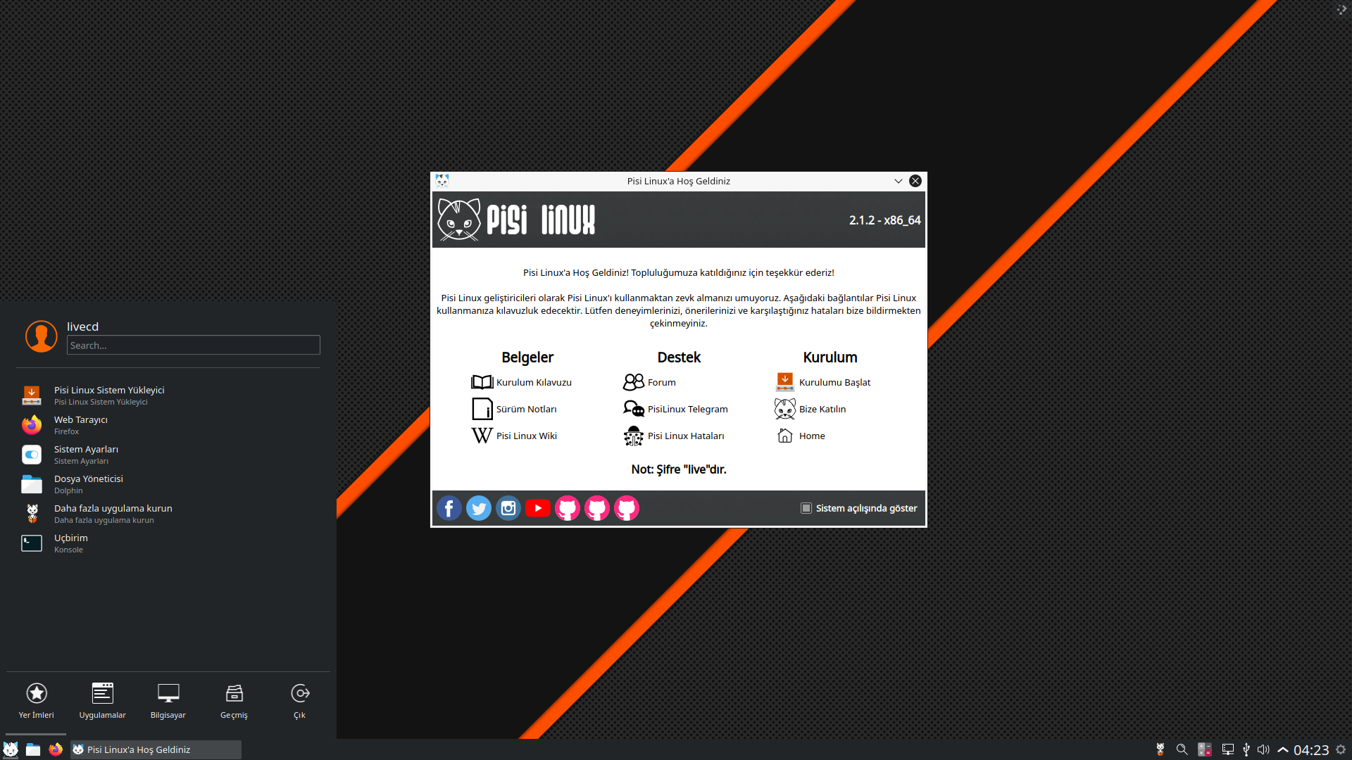 Pisi desktop screenshot: 2.1.2