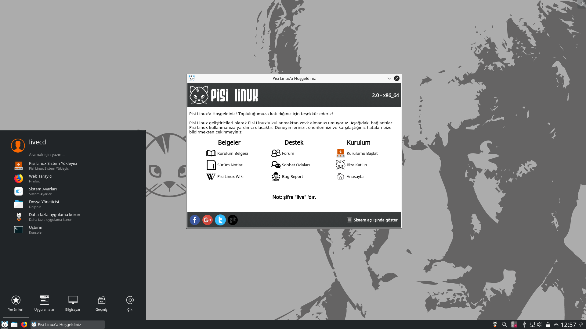 Pisi desktop screenshot: 2.1
