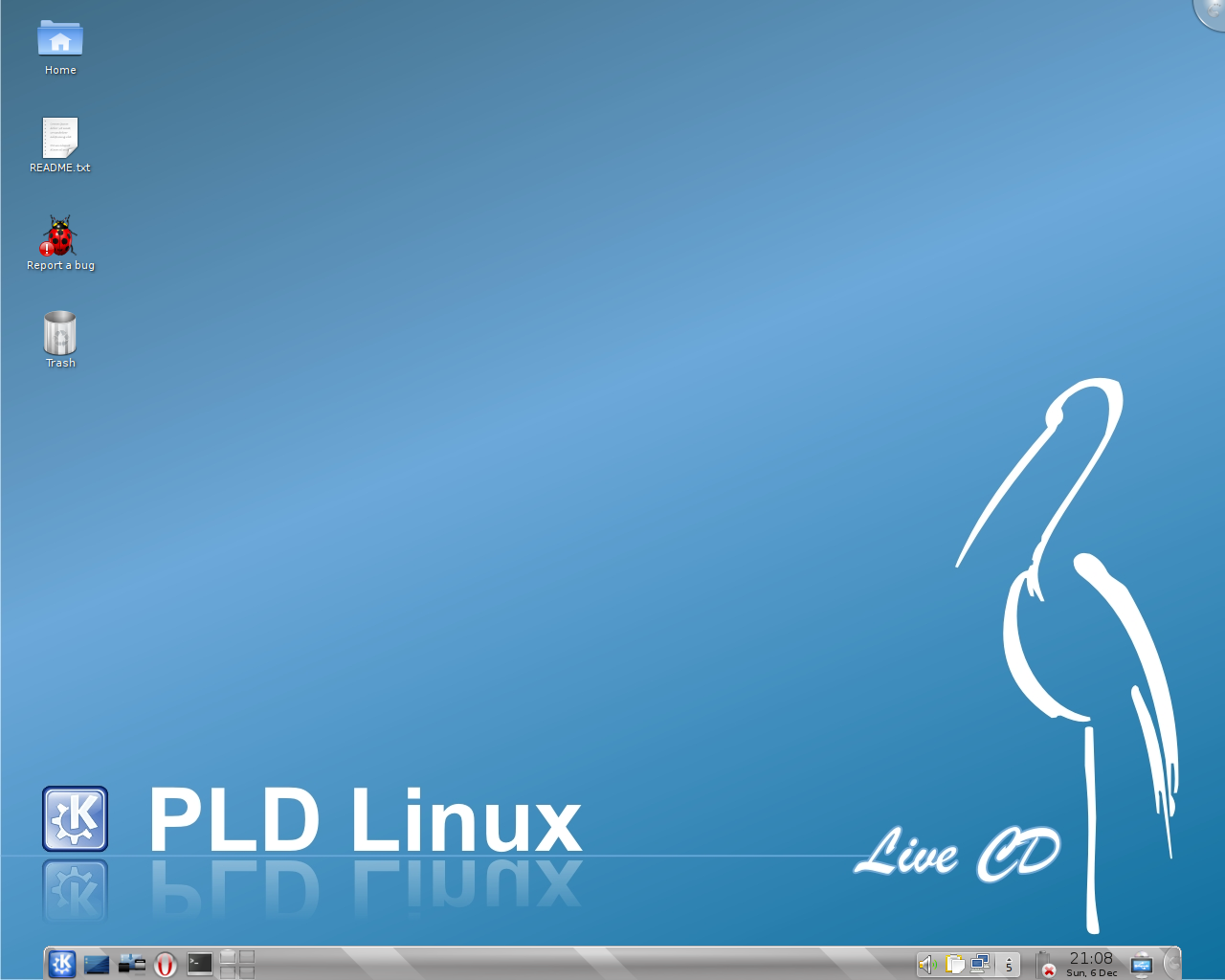 PLD desktop screenshot: live kde4.4