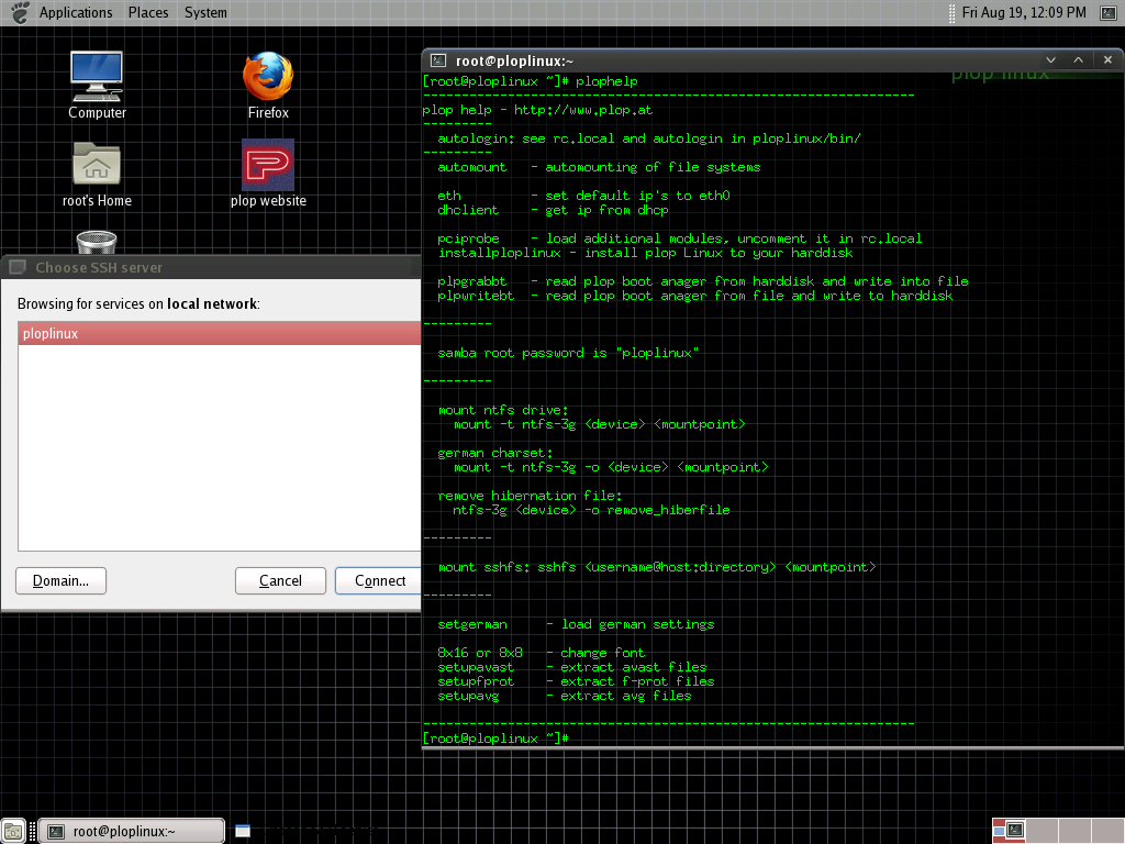 Plop desktop screenshot: 4.1.2 help