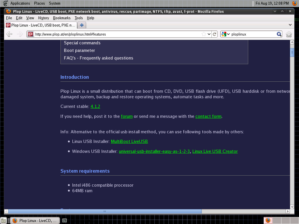 Plop desktop screenshot: 4.1.2 website