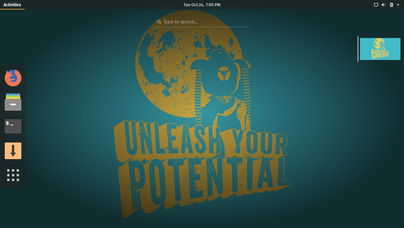 Pop!_OS desktop screenshot: 17.10