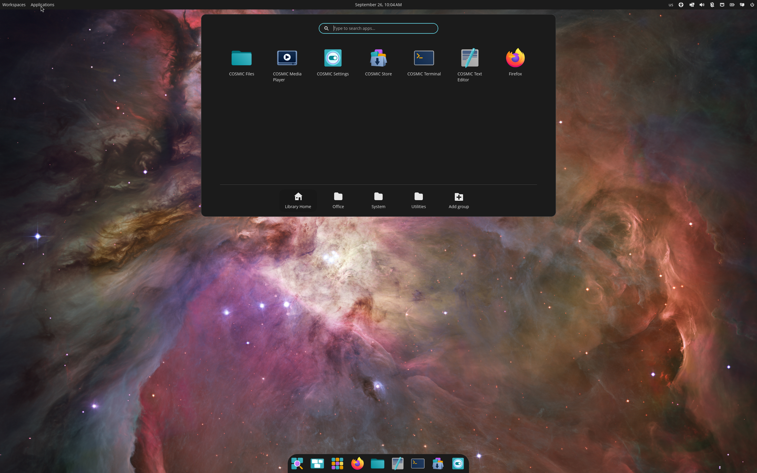 Pop!_OS desktop screenshot: 24.04 beta