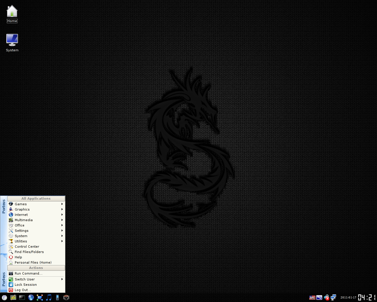 Porteus desktop screenshot: 09
