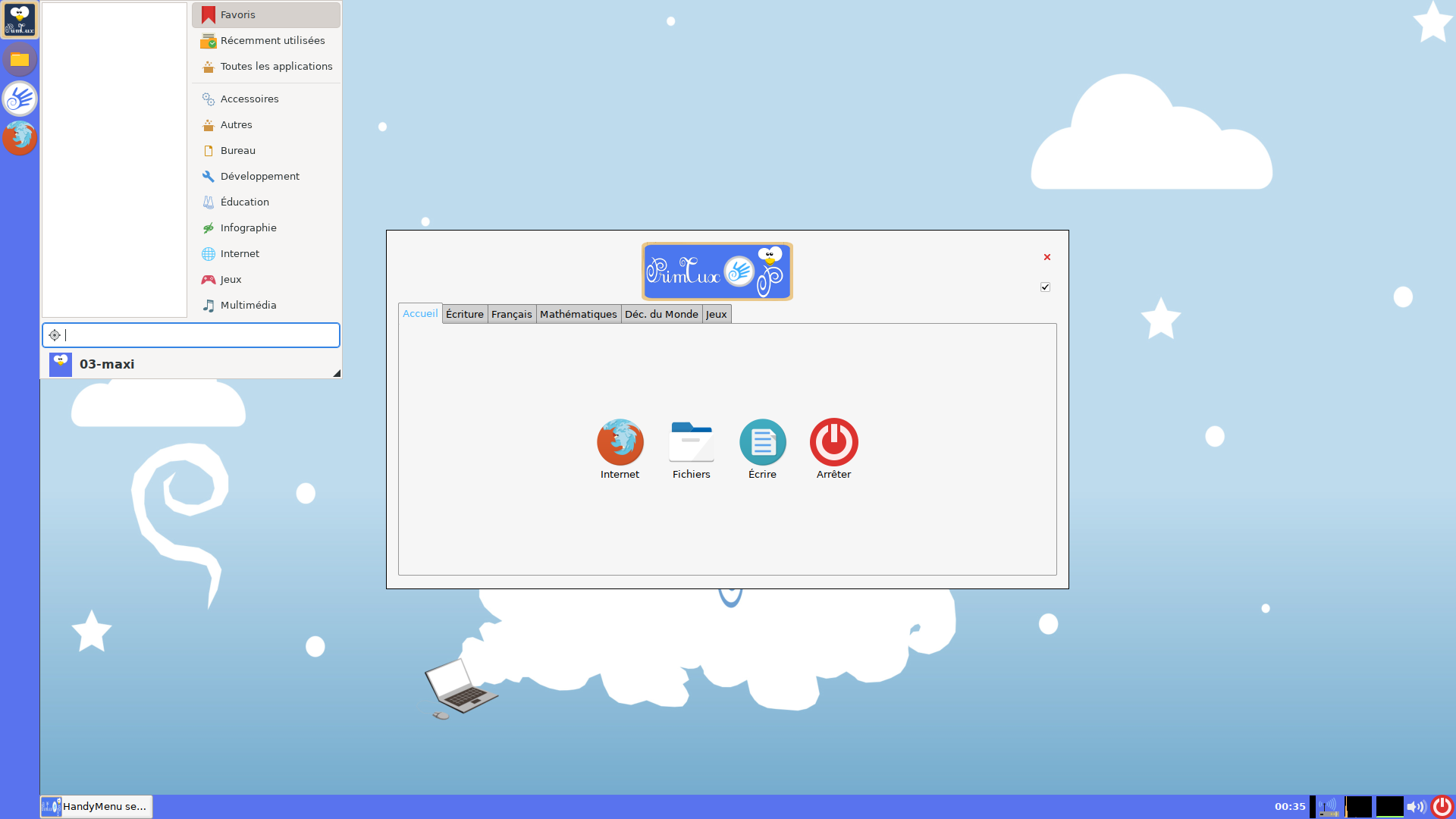 PrimTux desktop screenshot: 6