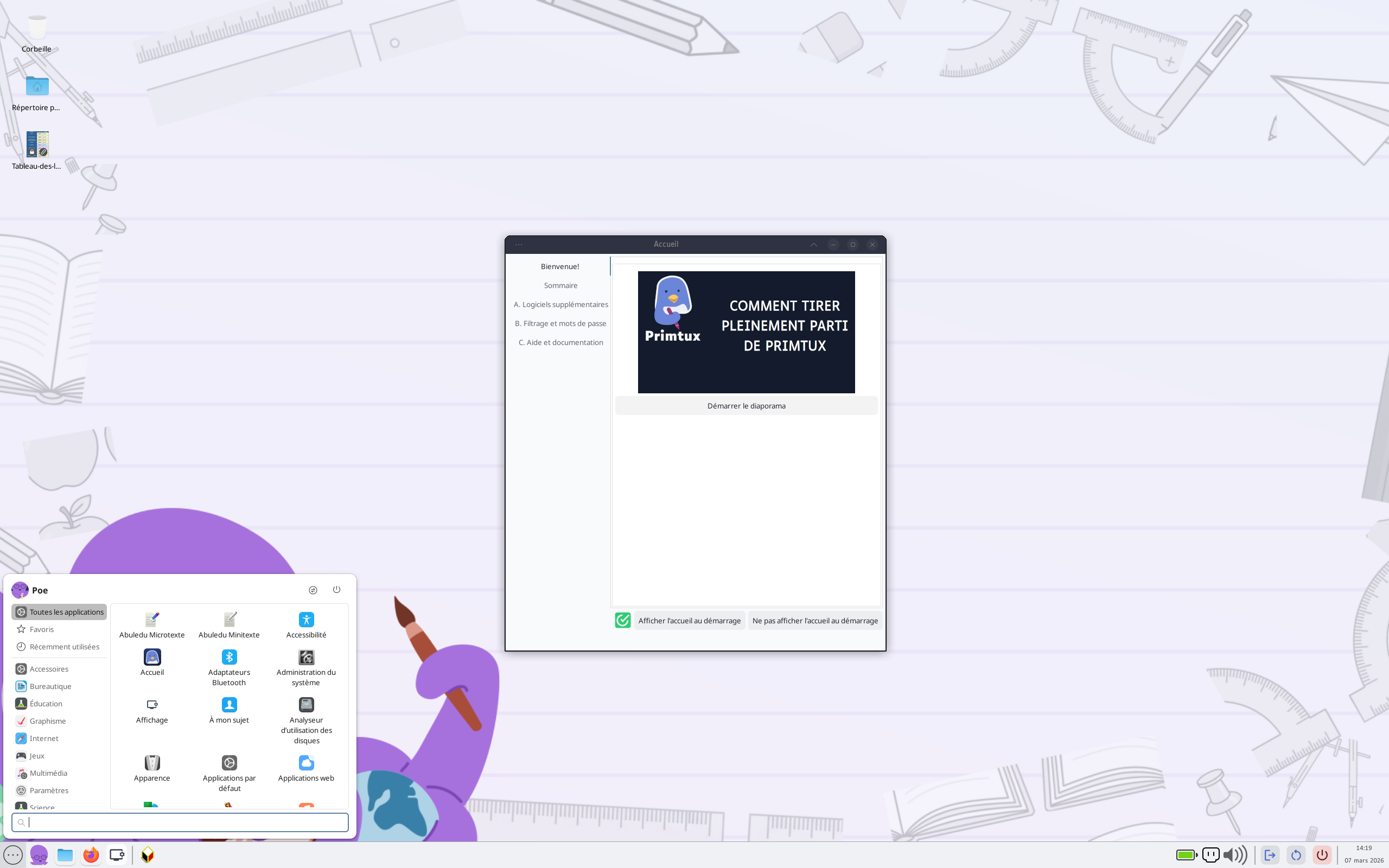 PrimTux desktop screenshot: 9