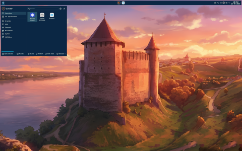 PrismLinux desktop screenshot: Distribution overview