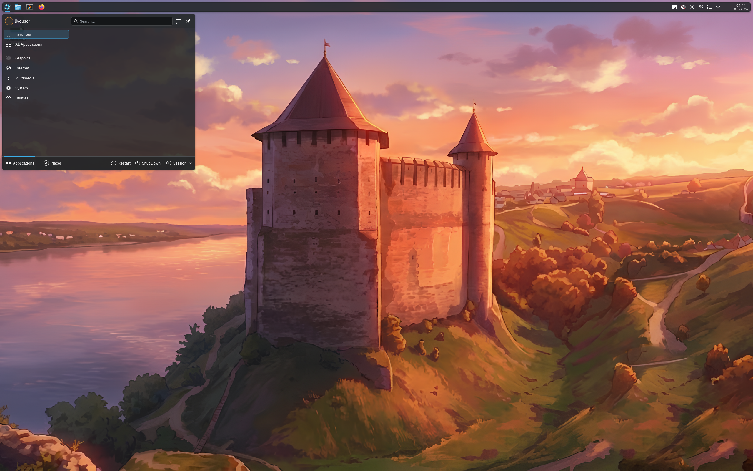 PrismLinux desktop screenshot: 2026.05.05