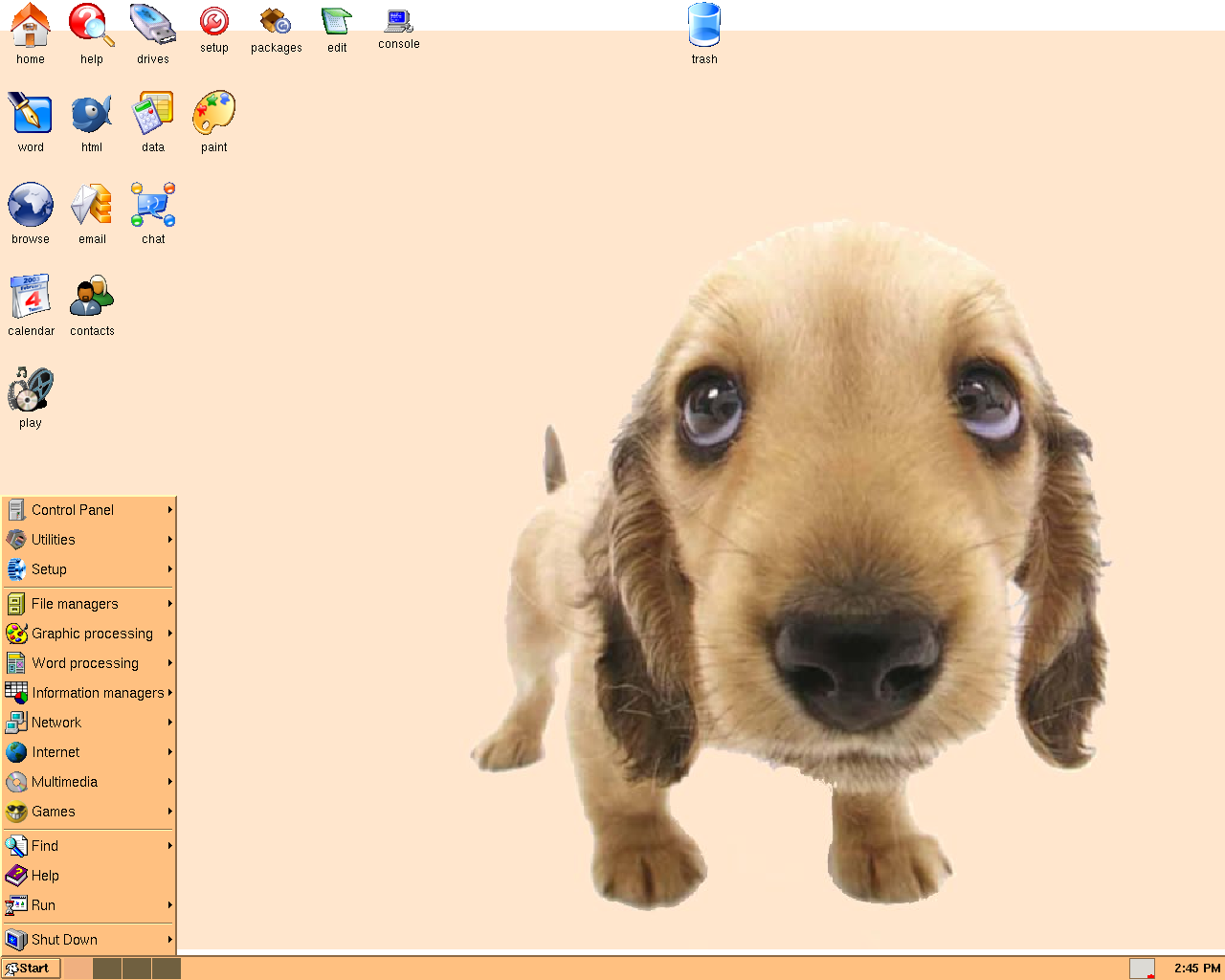 Puppy desktop screenshot: 1.0.5
