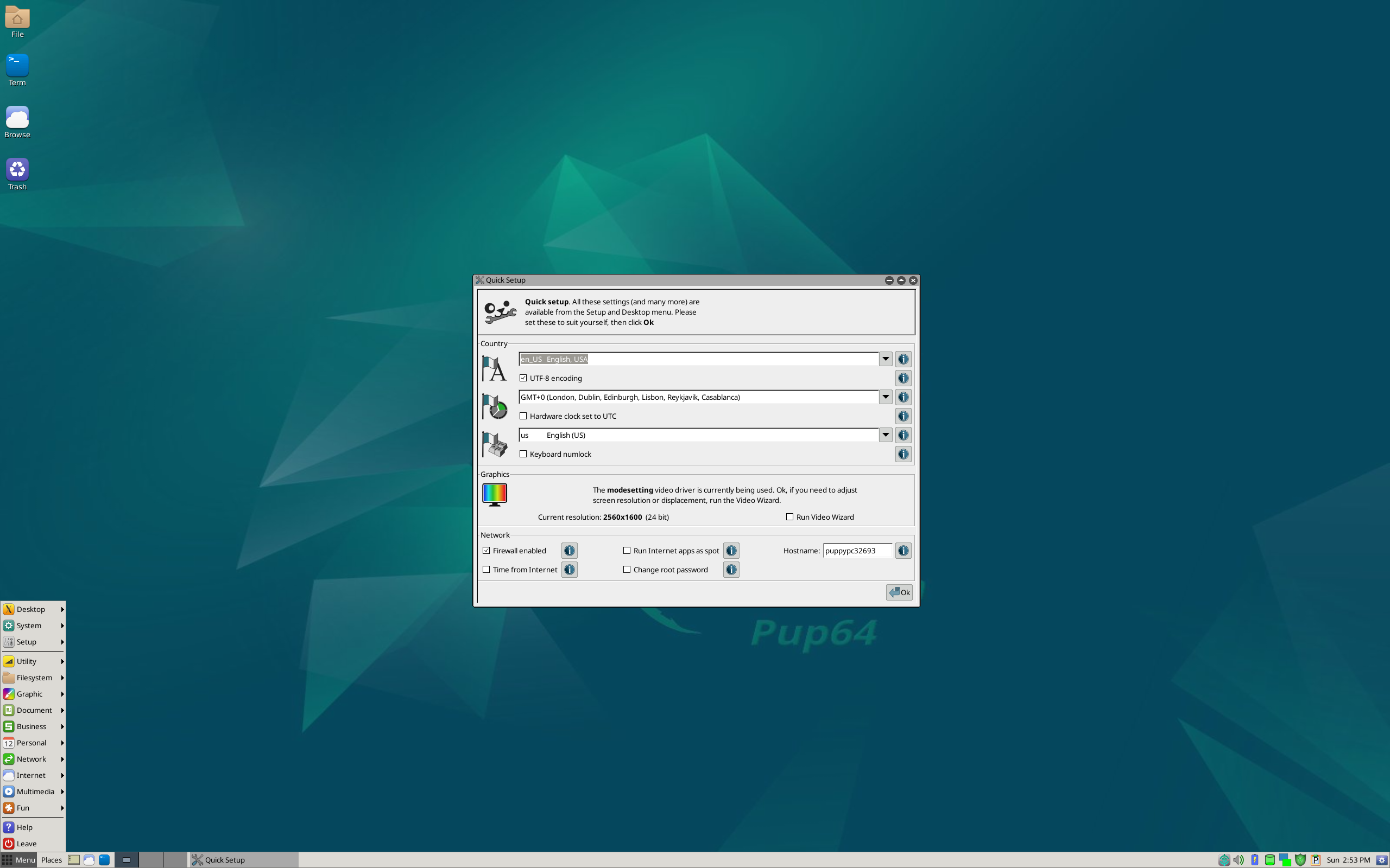 Puppy desktop screenshot: 10.0.12