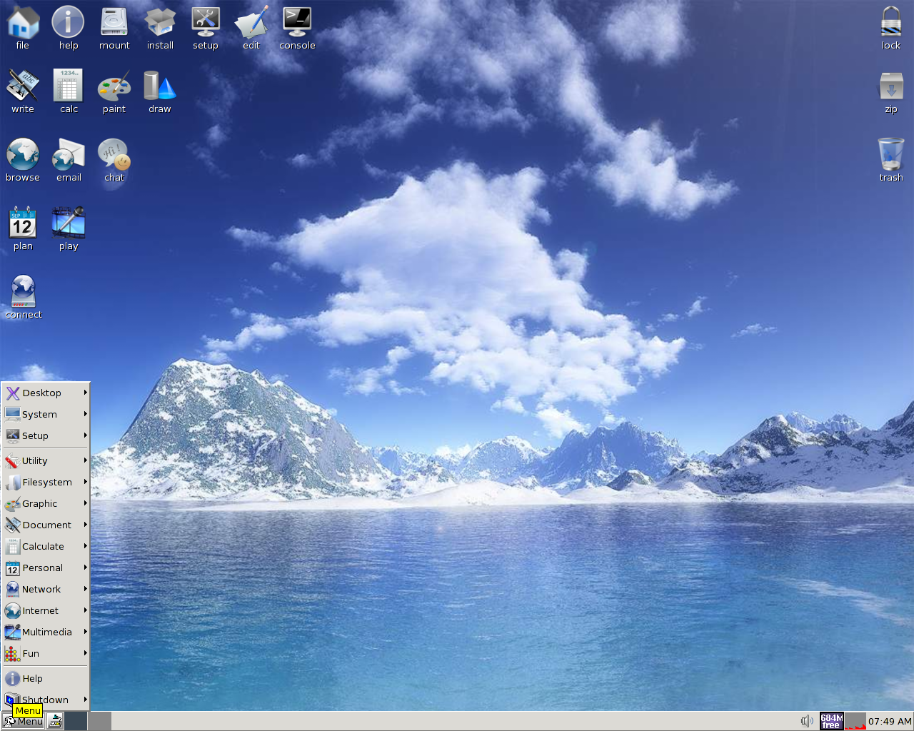 Puppy desktop screenshot: 4.1