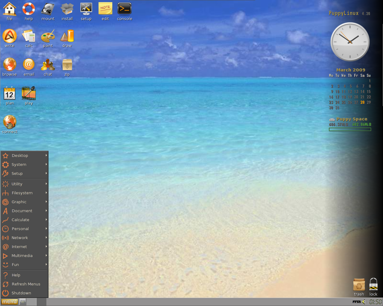 Puppy desktop screenshot: 4.2