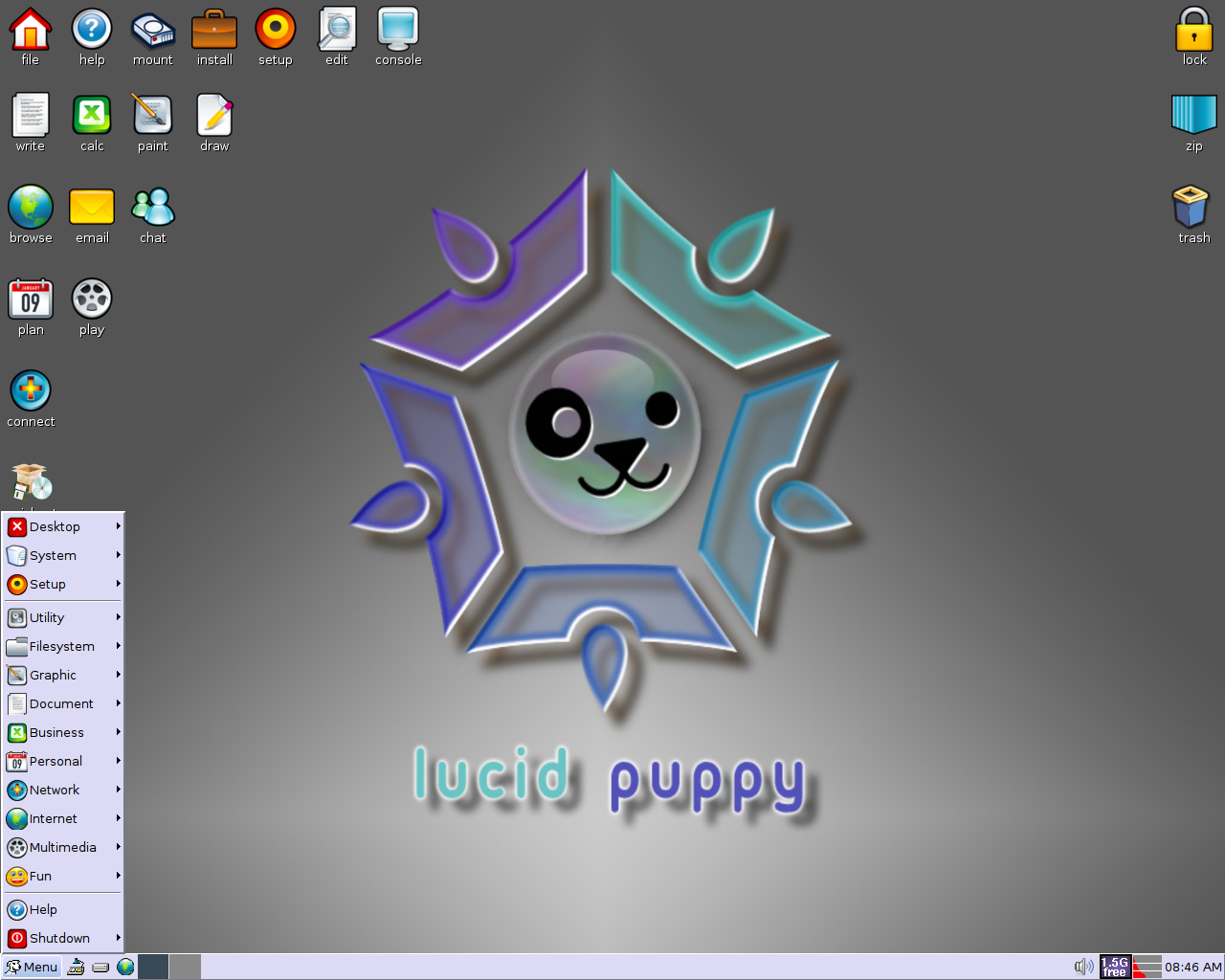 Puppy desktop screenshot: 5.0