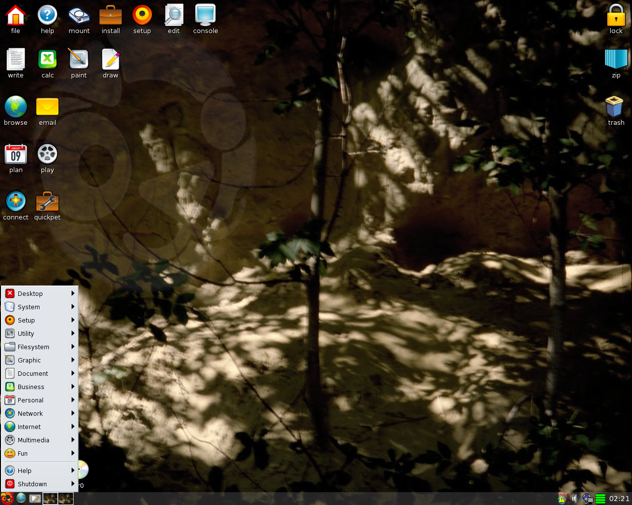 Puppy desktop screenshot: 5.2.5