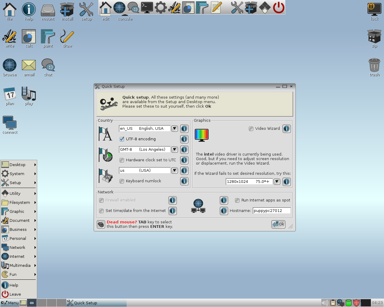 Puppy desktop screenshot: 6.3.2