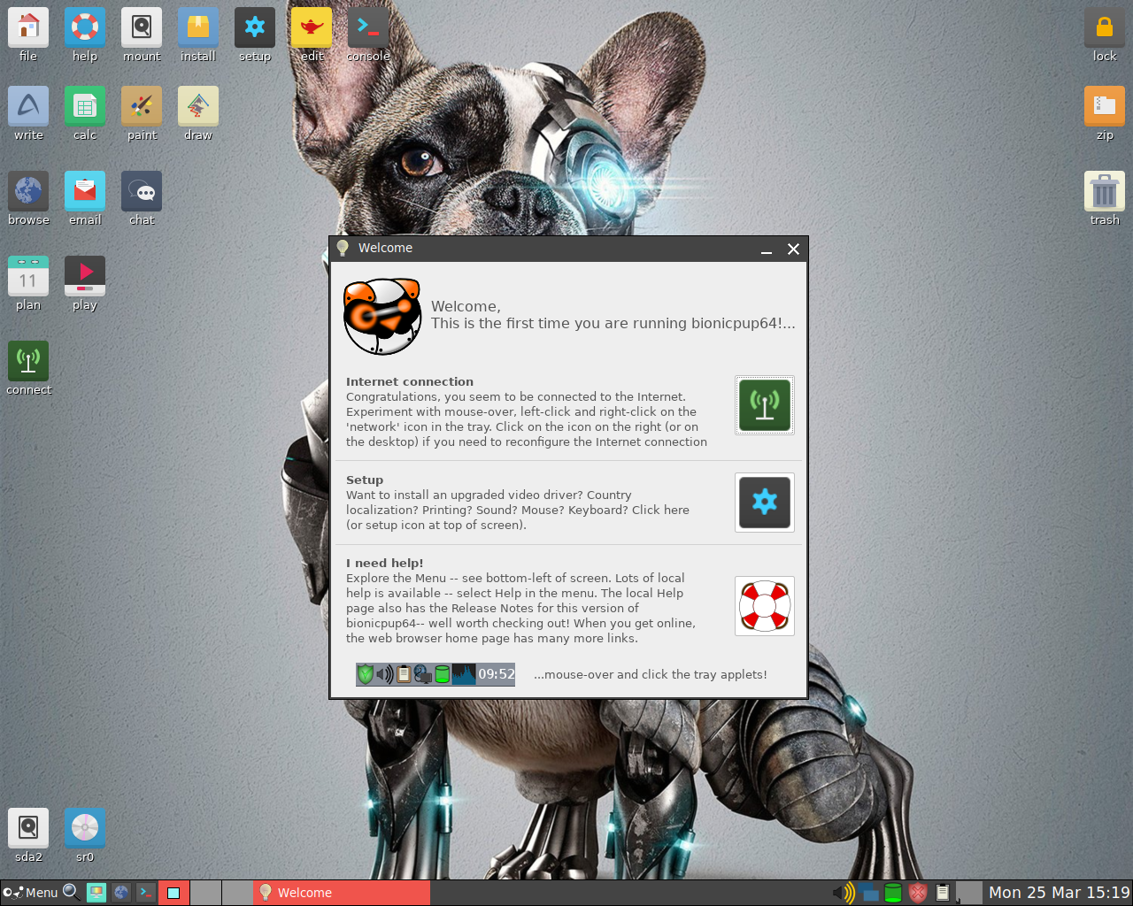 Puppy desktop screenshot: 8.0