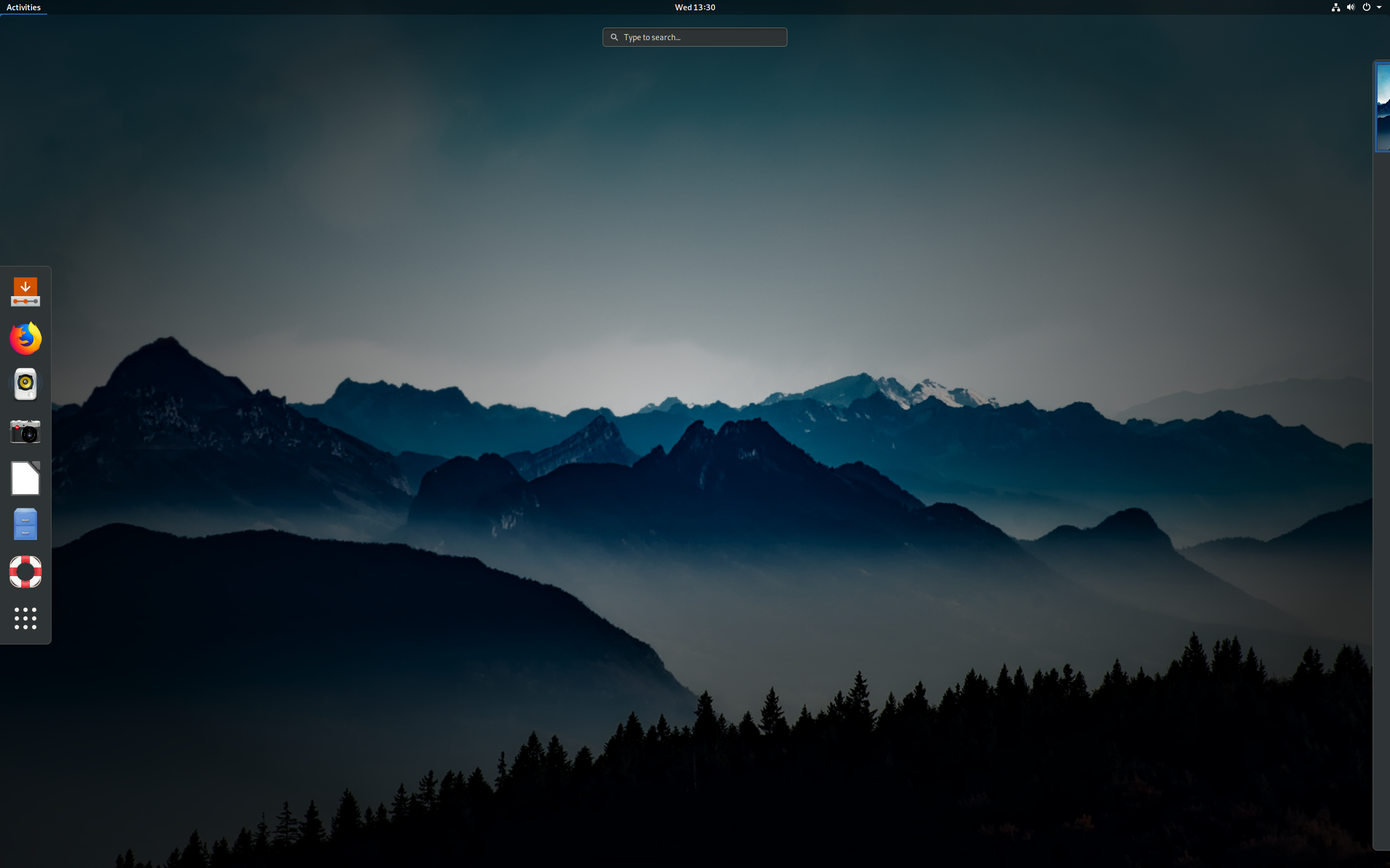 PureOS desktop screenshot: 9.0