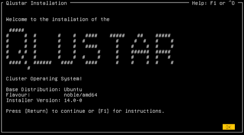 Qlustar desktop screenshot: Distribution overview