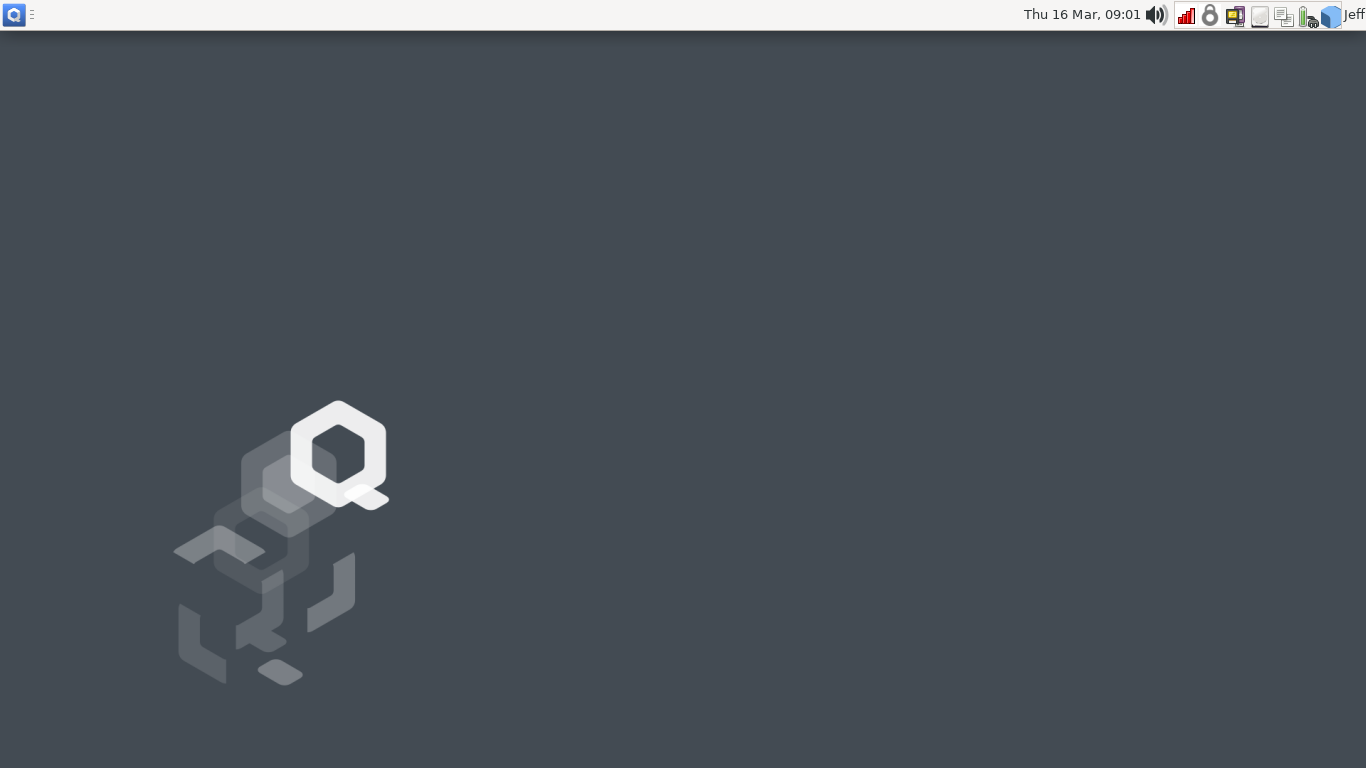 Qubes desktop screenshot: 4.1.2 desktop
