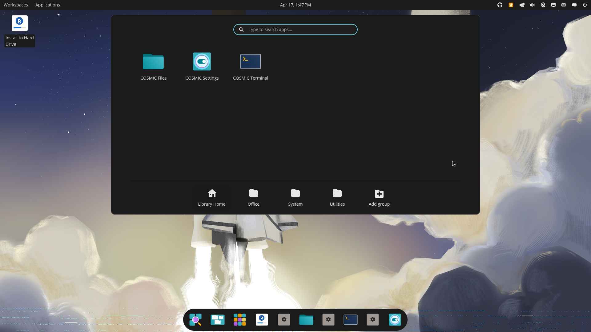 RakuOS desktop screenshot: 2026.04.15
