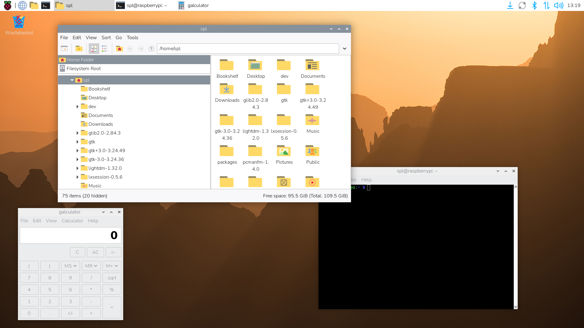 RasPiOS desktop screenshot: 2025 10 01