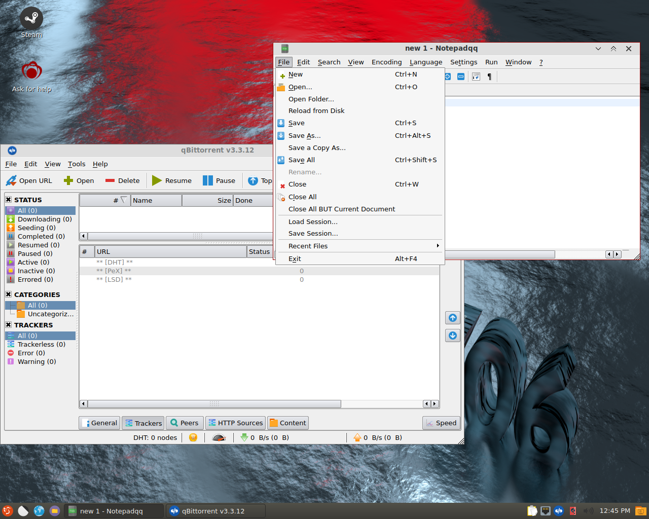Redcore desktop screenshot: 1706 light