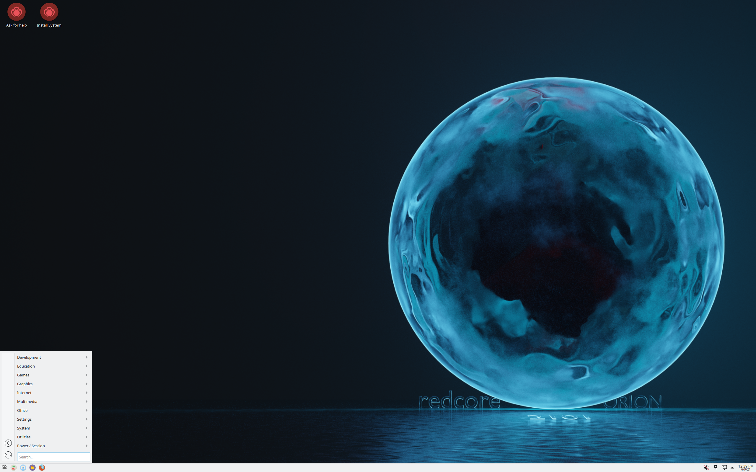 Redcore desktop screenshot: 2101