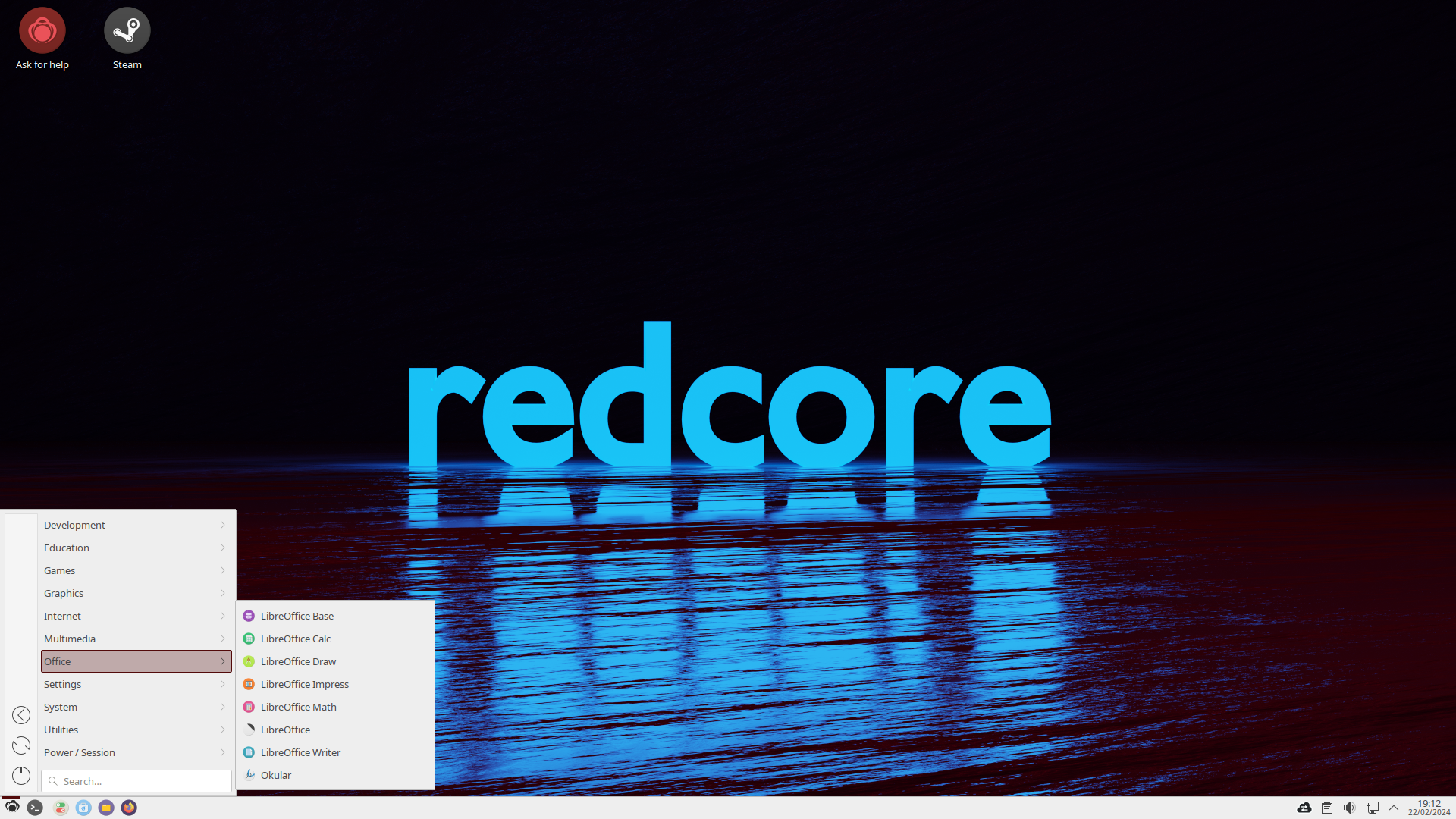Redcore desktop screenshot: 2401 office