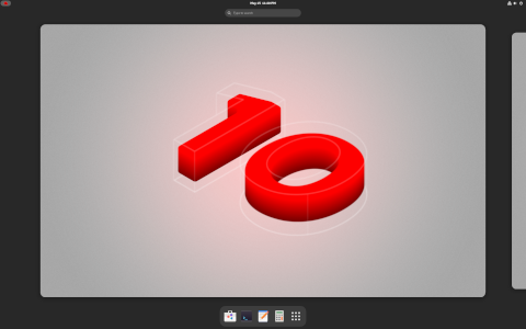 Red Hat desktop screenshot: Distribution overview