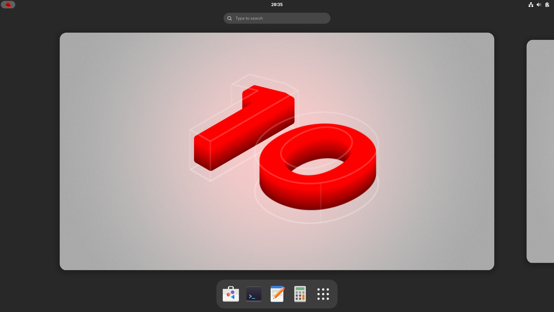 Red Hat desktop screenshot: 10.0 gnome