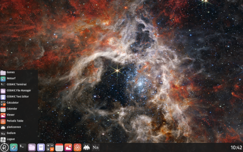 Redox desktop screenshot: Distribution overview