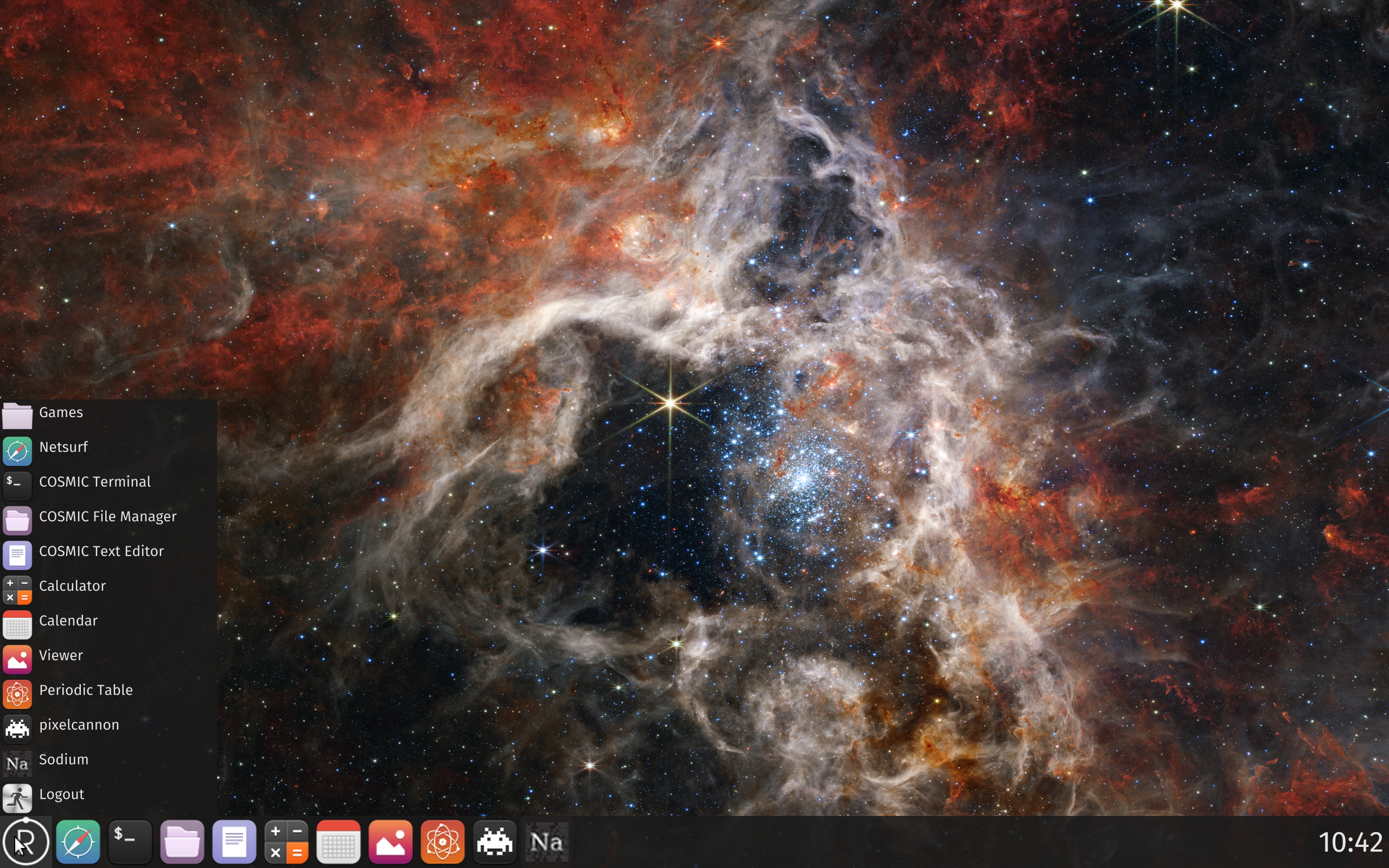 Redox desktop screenshot: 0.9.0
