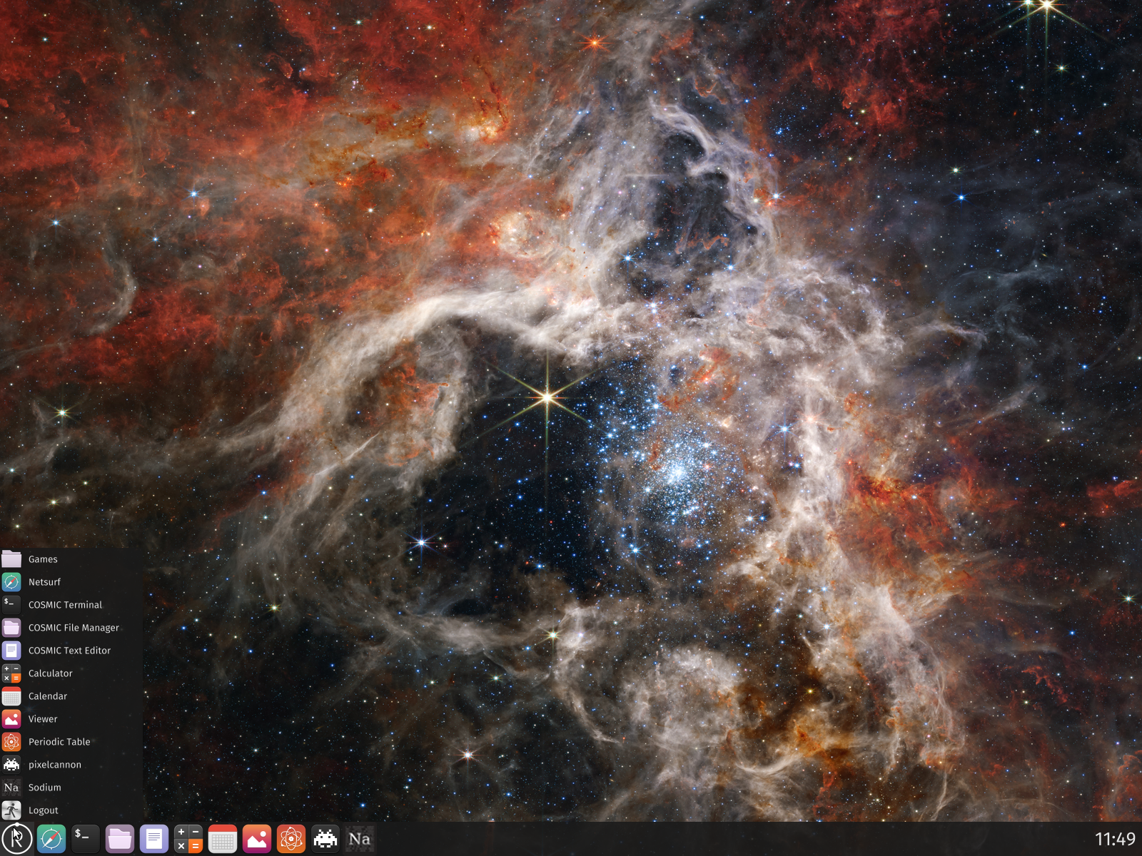 Redox desktop screenshot: 0.9