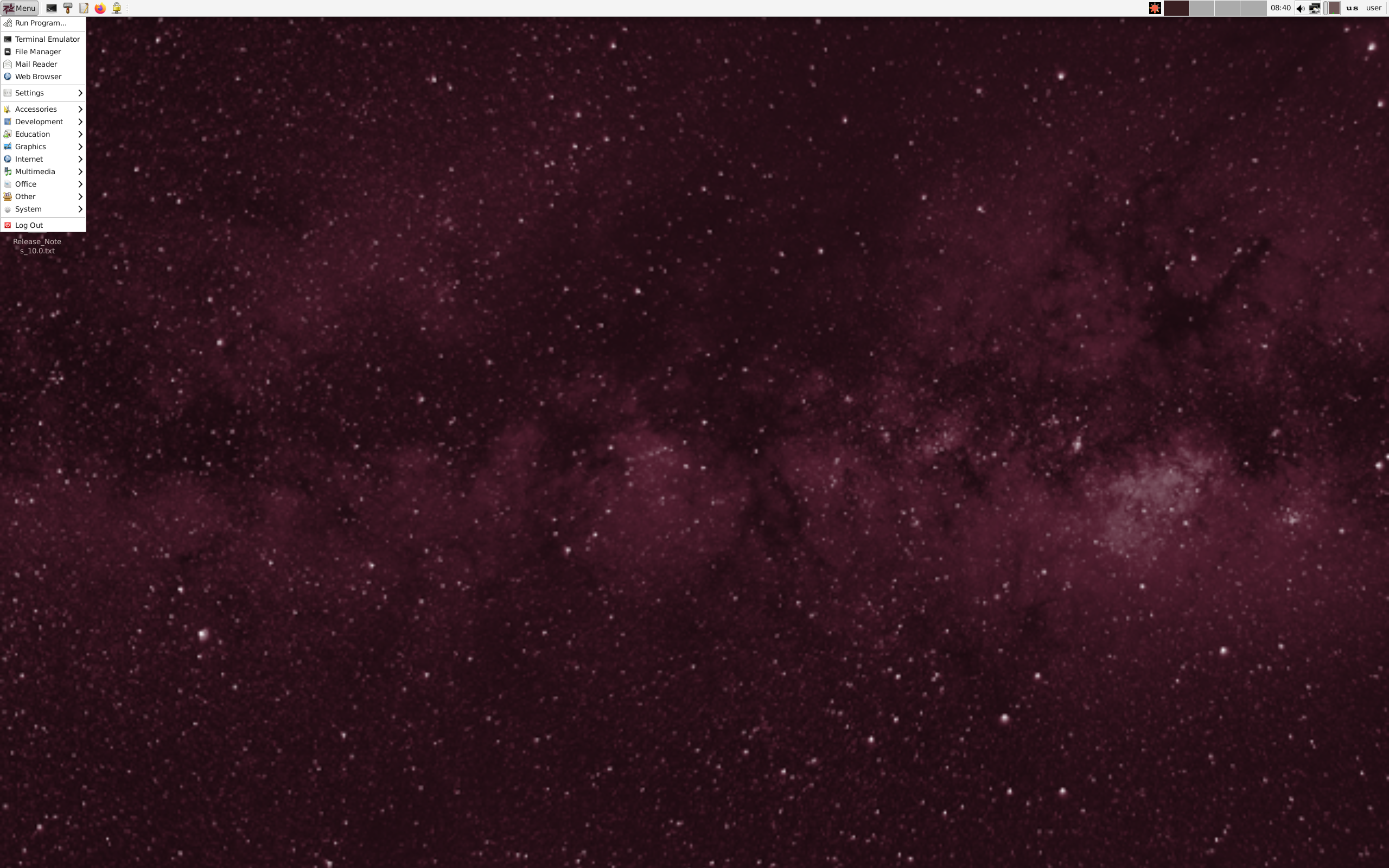 Refracta desktop screenshot: 10.2
