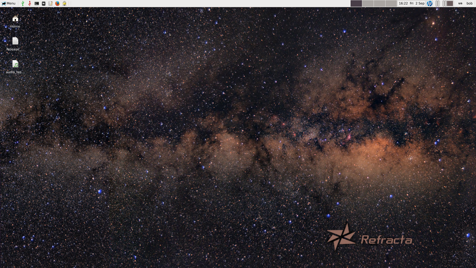 Refracta desktop screenshot: 8 desktop