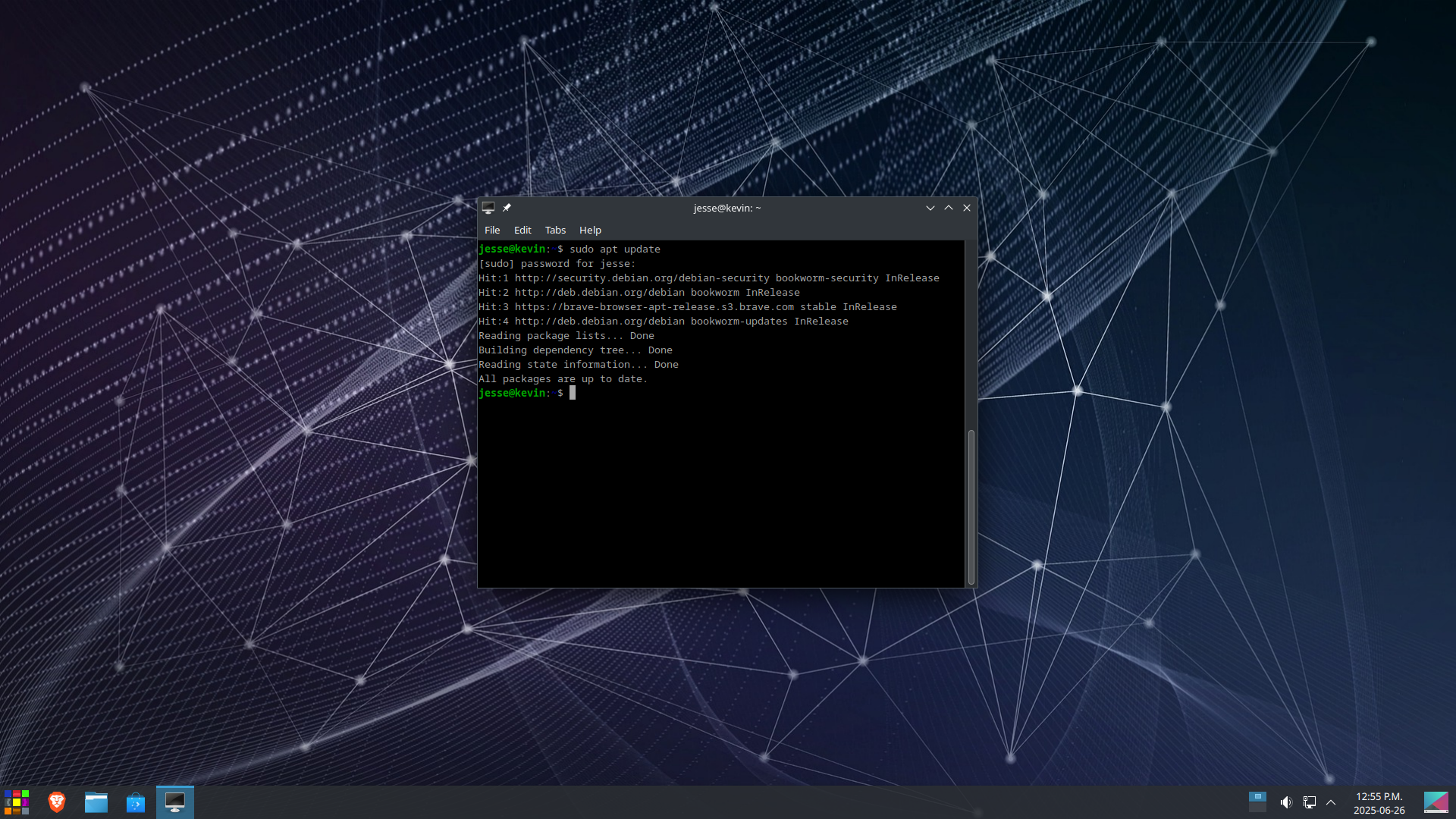 RefreshOS desktop screenshot: 2.5 apt