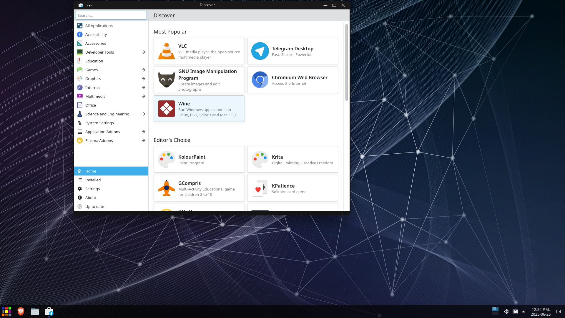RefreshOS desktop screenshot: 2.5 discover