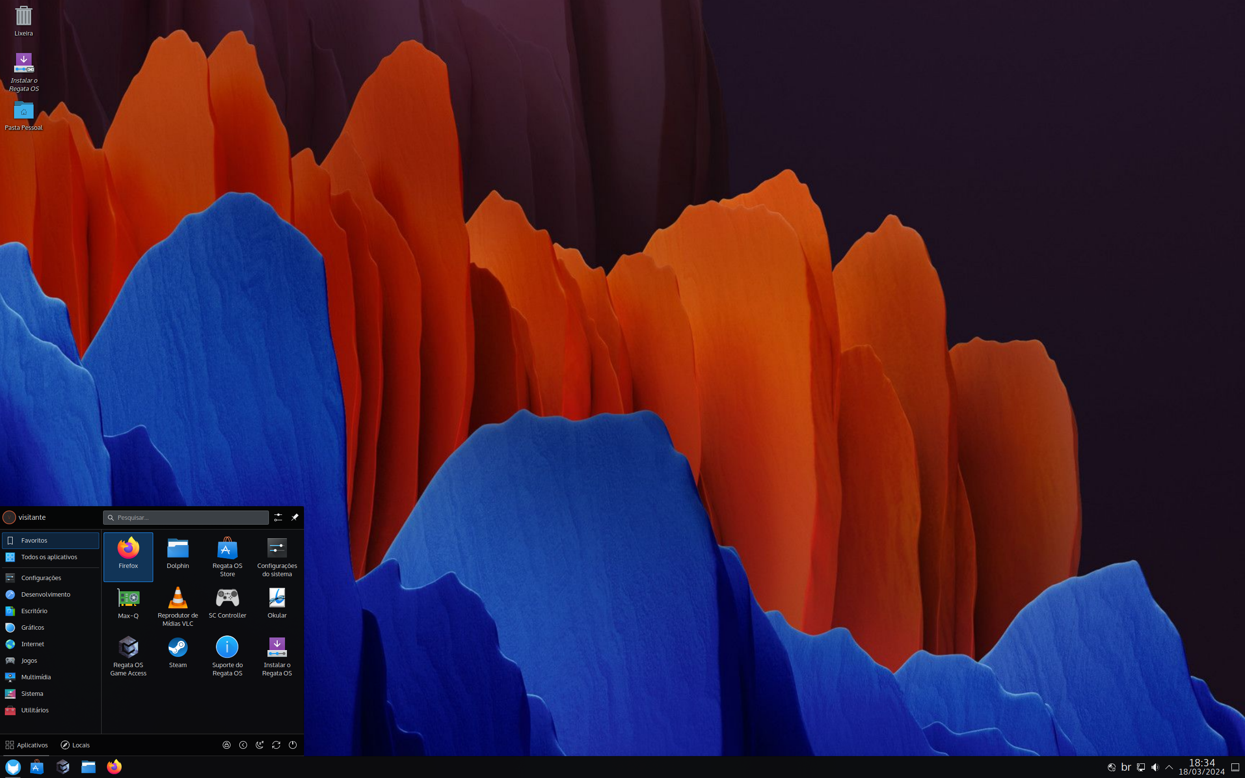 Regata desktop screenshot: 24.0.0