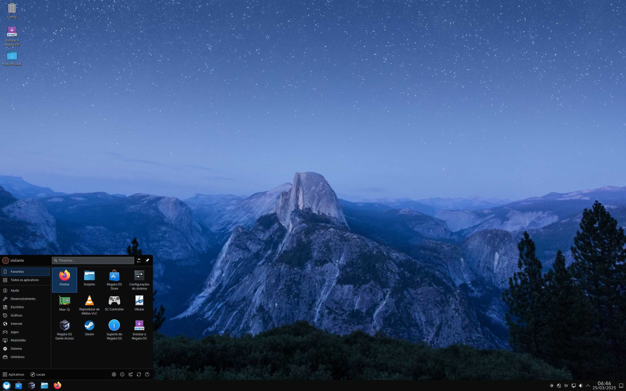 Regata desktop screenshot: 25.0.0