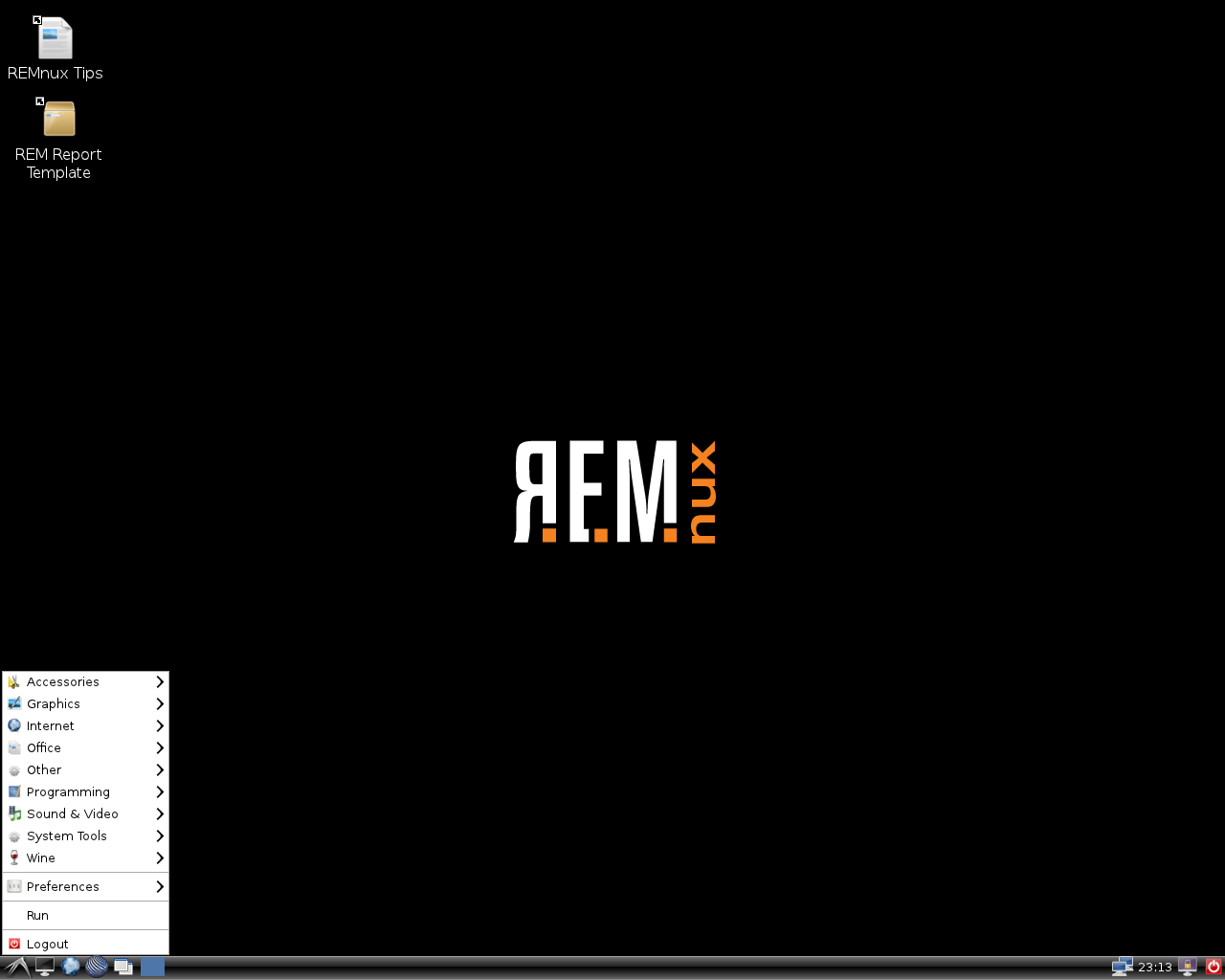 REMnux desktop screenshot: 4.0
