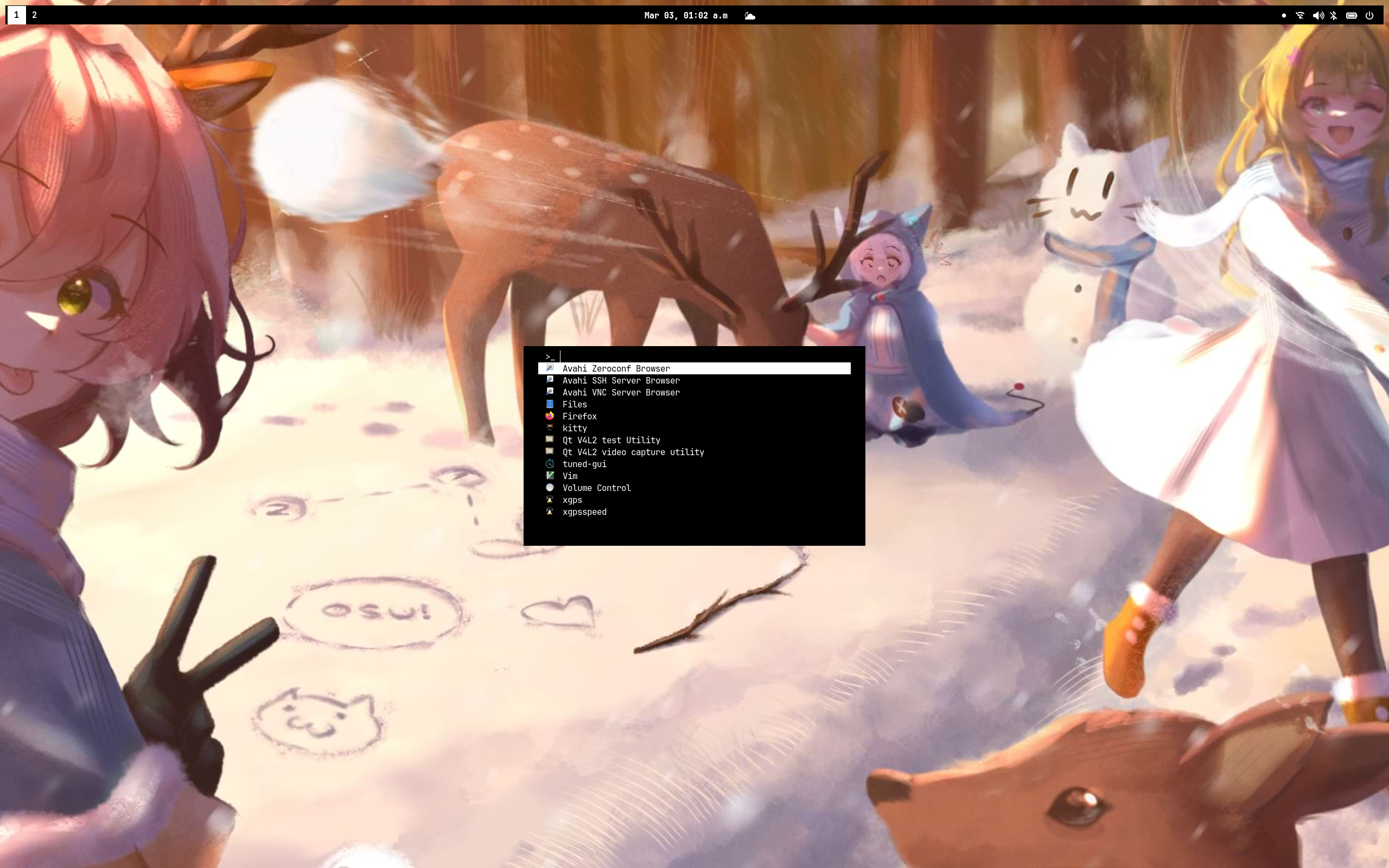 RengeOS desktop screenshot: 2026.03.02