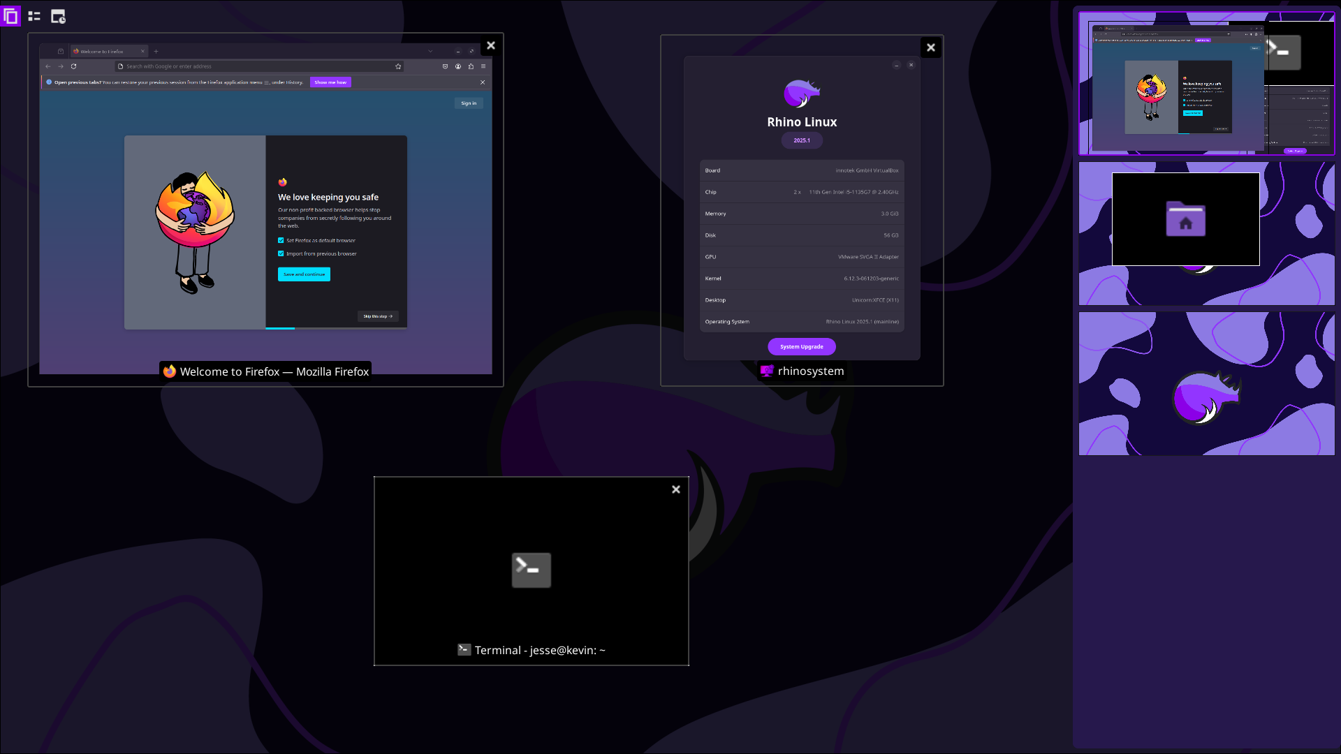 Rhino desktop screenshot: 2025.1 workspaces